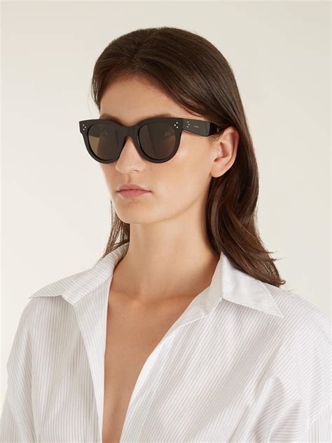 celine audrey sunglasses black|celine original sunglasses.